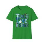 Teach Love Inspire Snowman Teacher Tee - Image 4