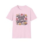 Teach Love Inspire Floral Teacher Tee - Image 5