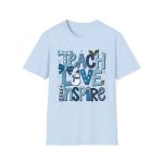 Teach Love Inspire Snowman Teacher Tee - Image 8