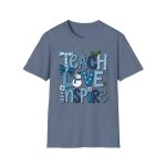Teach Love Inspire Snowman Teacher Tee - Image 7